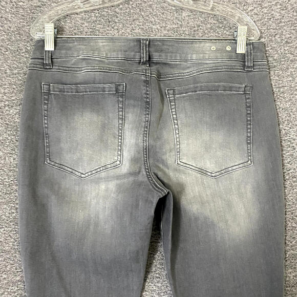 Cabi Women’s Size 12 Gray Skinny Zip Pocket Stretch Denim Jeans - Picture 4 of 11